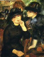 Two girls in black 1881